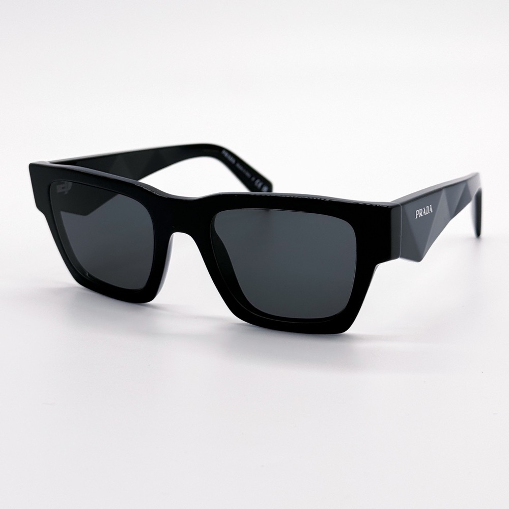 NEW PRADA PR A06S 16K08Z UNISEX SUNGLASSES SPR  A06 16K08Z BLACK PRADA PRA06S - Picture 3 of 10